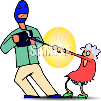 350x347 Man Wearing A Ski Mask Snatching An Old Lady's Purse