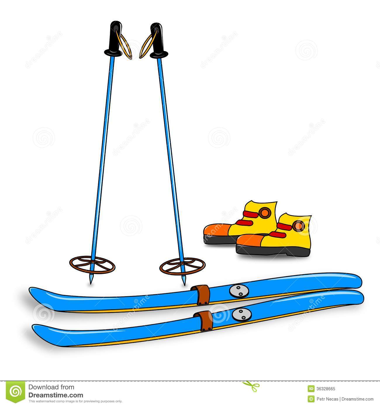 1300x1390 Ski Equipment Clipart