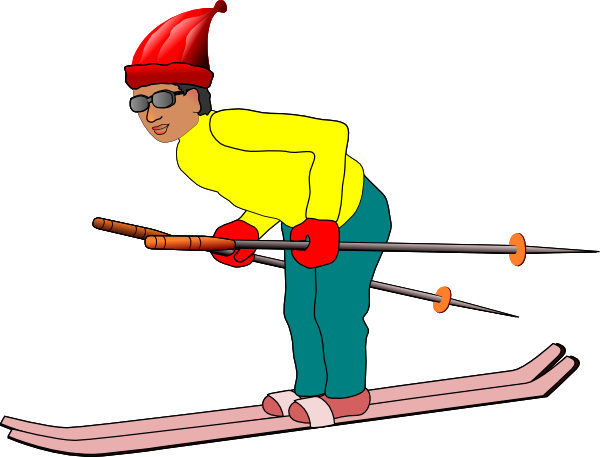 600x457 Ski Man Clip Art