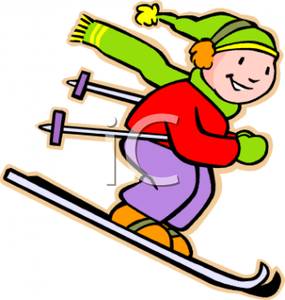 285x300 Child Clipart Skiing