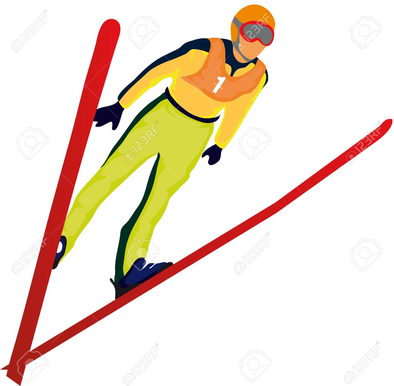 1300x1274 Ski Clipart Ski Jump