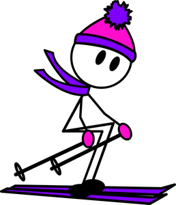 258x300 Skier Clipart Image