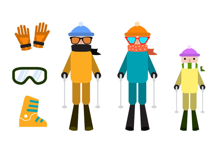 700x490 Skiing Clipart Crossed