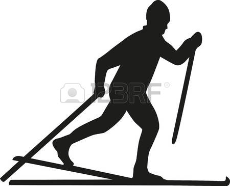 450x365 Cross Country Skier Clipart