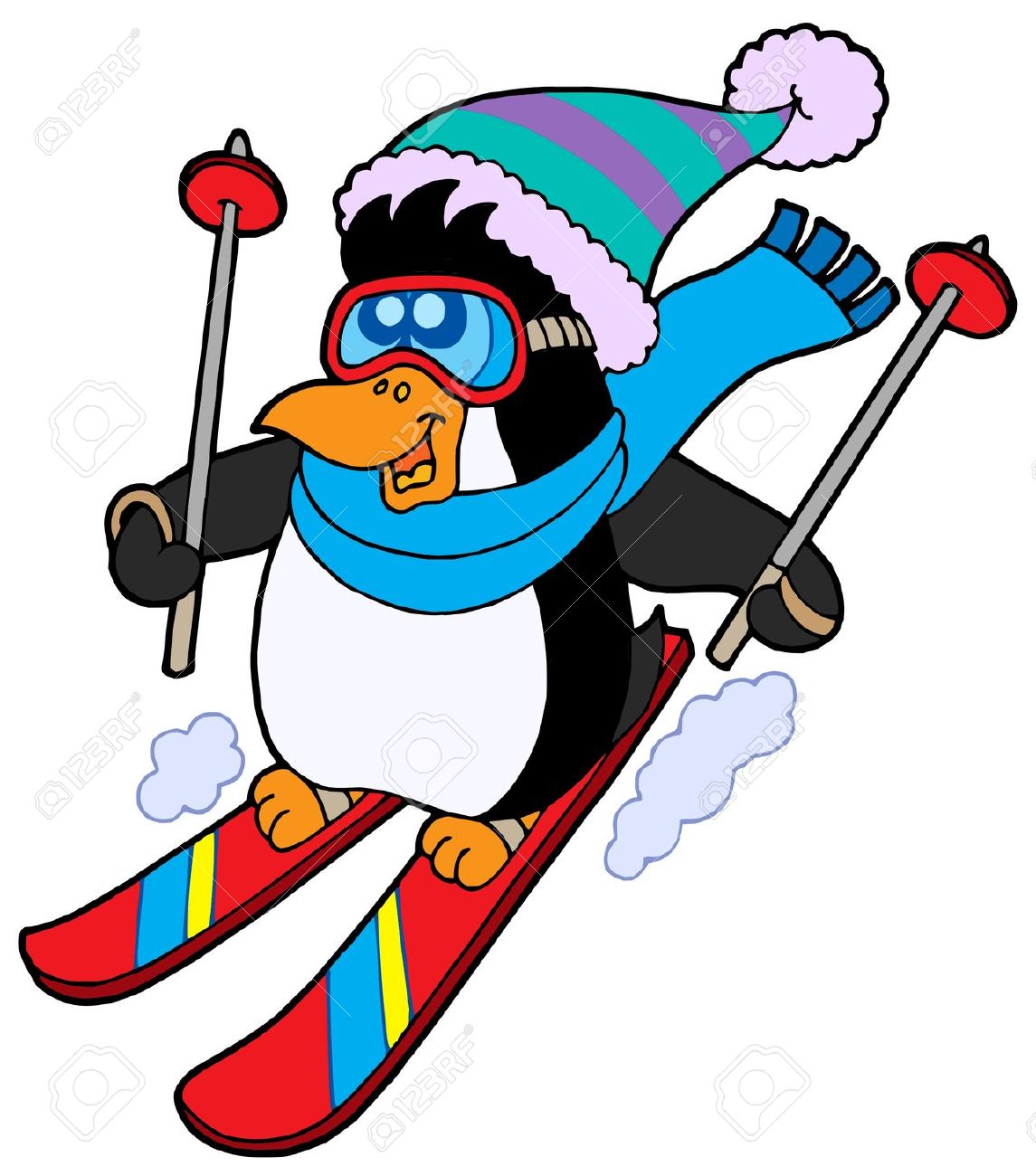 1145x1300 Cute Skiing Clipart