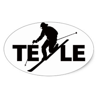 324x324 Ski Stickers Zazzle.co.uk
