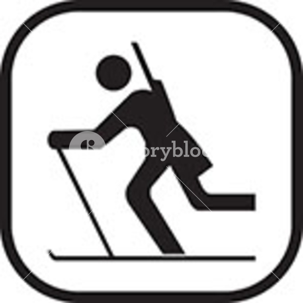 1000x1000 Skiing Clip Art Royalty Free Stock Image