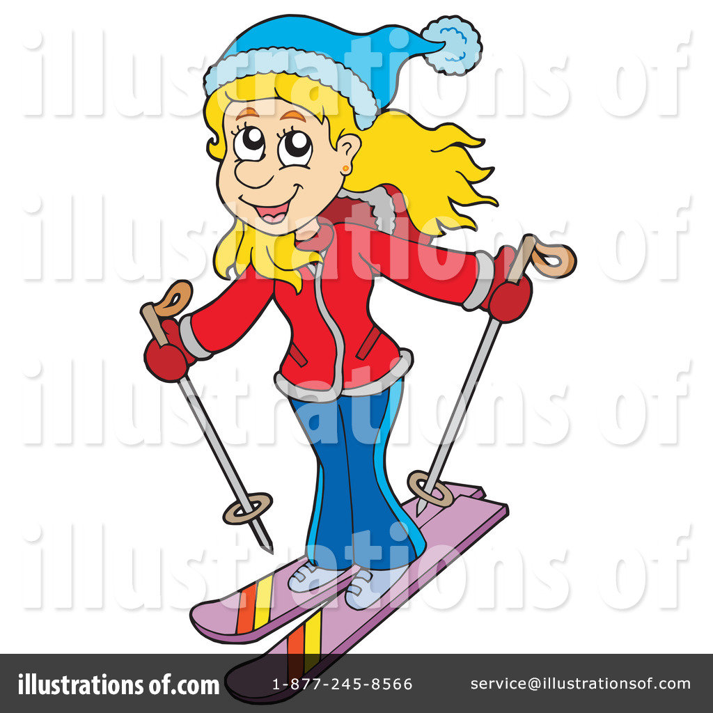 1024x1024 Skiing Clipart