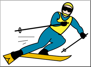 304x224 Clip Art Skiing Color 2 I Abcteach