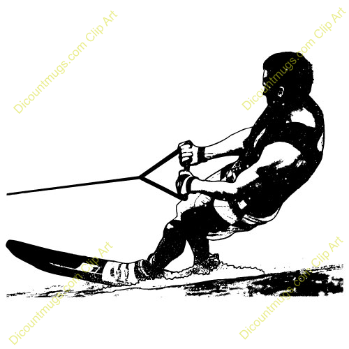 500x500 Clipart Free Skiing Water