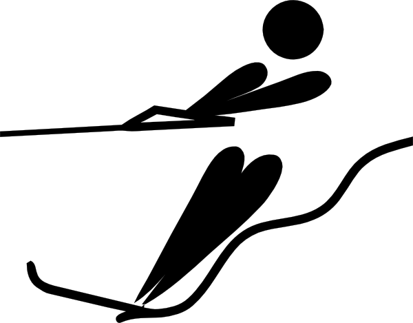 600x469 Olympic Sports Water Skiing Pictogram Clip Art Free Vector 4vector