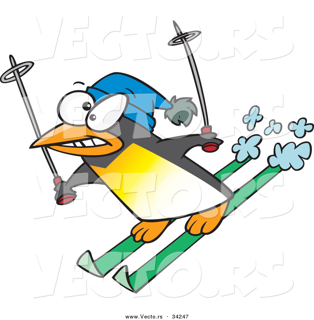 1024x1044 Animal Clipart Skiing