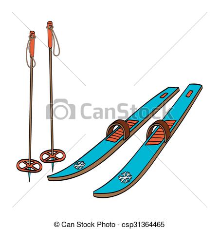 450x470 Skiing Clipart Ski Poles