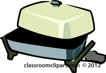 350x240 Kitchen Clipart Electric Skillet 103