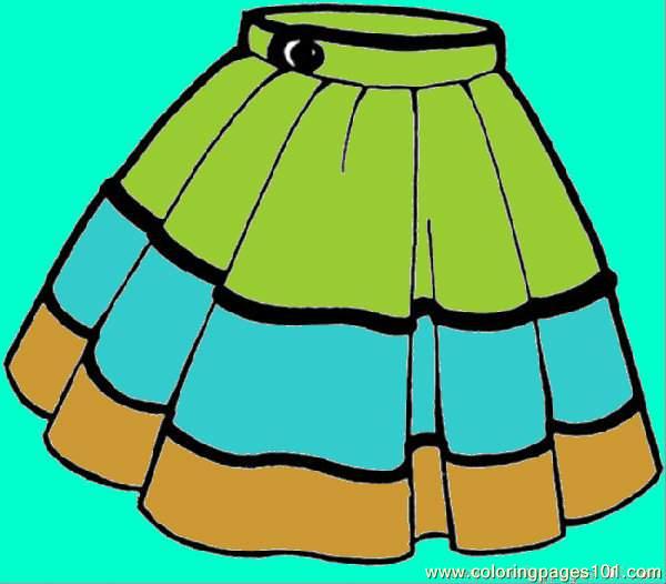 600x526 Skirt Coloring Skirt Coloring Page Free Clothing Coloring Pages