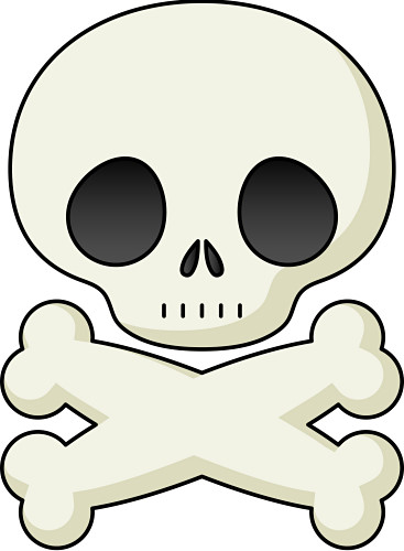 367x500 Skull And Crossbone Clipart