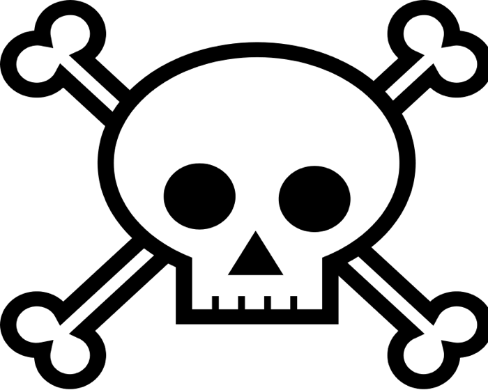 700x560 Clipart Crossbones Free