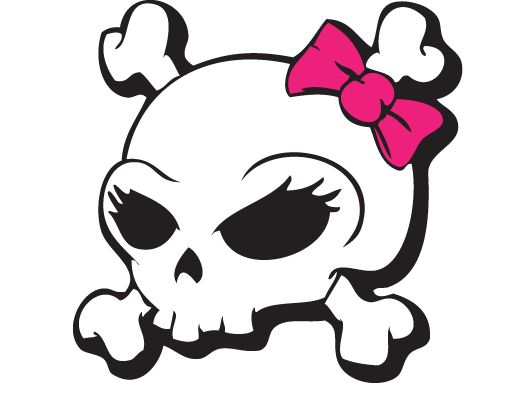 508x399 Girl Skulls On Skull Clip Art And Girl Skull Image