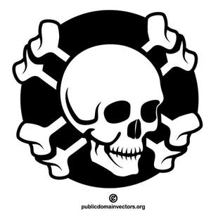 300x300 14125 Skull And Bones Clip Art Public Domain Vectors
