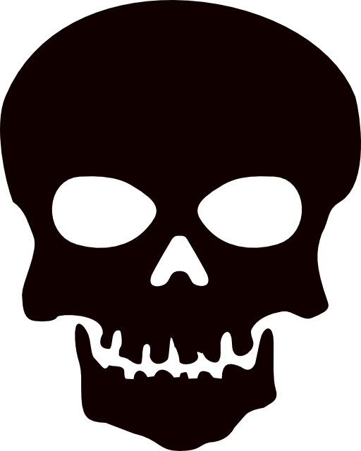 512x640 Skull And Bones Clipart