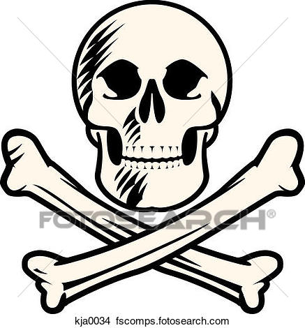 437x470 Drawings Of Skull And Cross Bones Kja0034