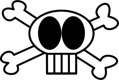 500x340 Pirate Flag Skull And Bones Vector Image Public Domain Vectors