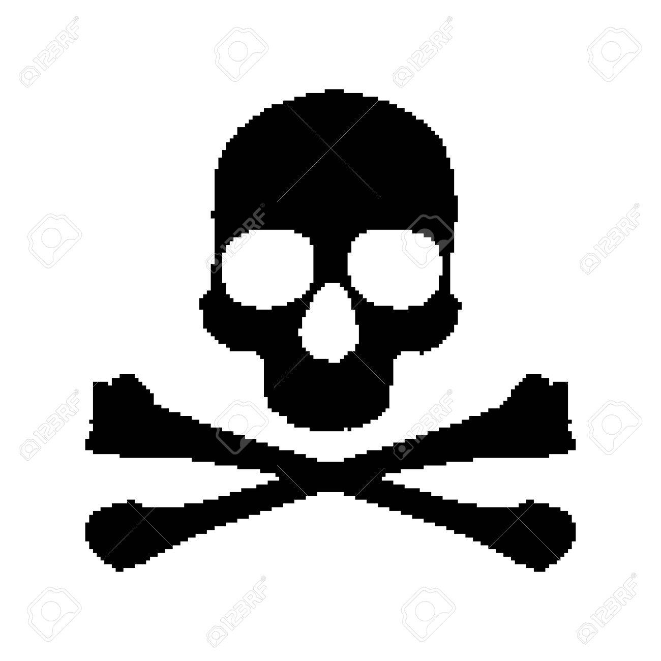 1300x1300 Pixel Skull And Bones Royalty Free Cliparts, Vectors, And Stock