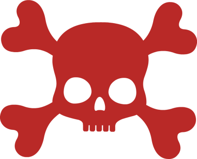 400x323 Coolest Halloween Free Clip Art Red Skull And Crossbones Clipart