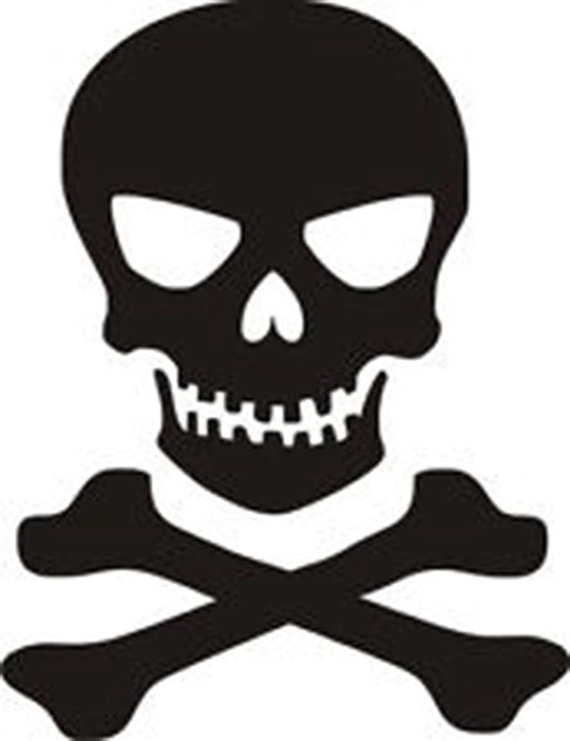 570x741 Silhouette Skull Clipart, Explore Pictures