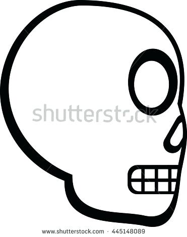 371x470 Skull Clipart Skull And Crossbones On Black Background Vector Clip