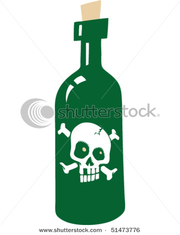 360x470 Of Poison With Skull And Cross Bones Vector Clip Art