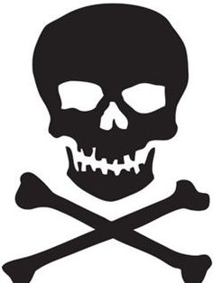 236x314 Silhouette Skull Clip Art