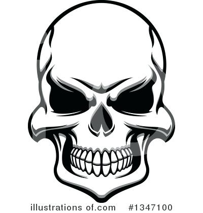 400x420 Skull Clipart Skull And Crossbones On Black Background Vector Clip