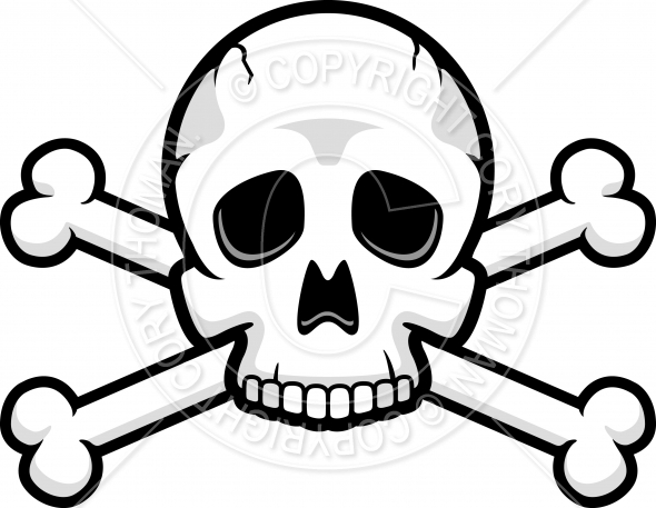590x457 Cartoon Skull And Crossbones Vector And Royalty Free License