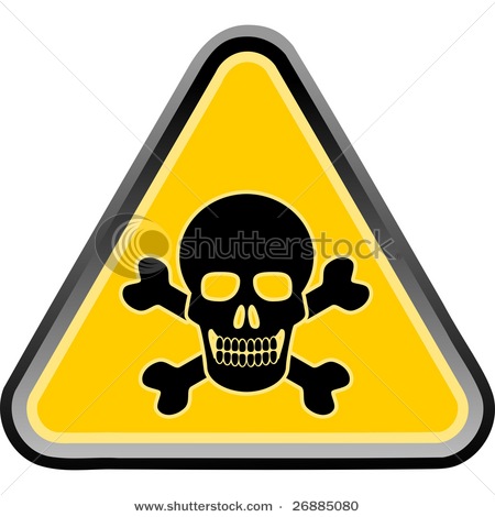 450x470 And Cross Bones Poison Sign