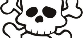 272x125 Cute Skull And Crossbones Clip Art