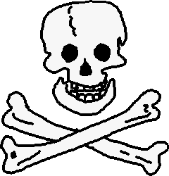240x250 Clip Art Pirate Skull Clipart