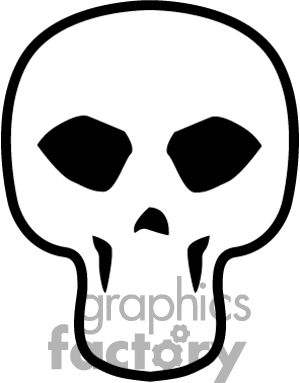 300x383 Skull Clipart Line Art