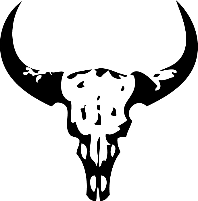 689x700 Cow Head Skull Clipart