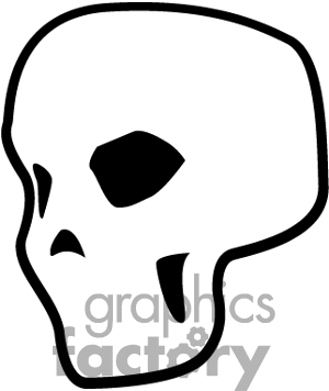 300x356 Skull Clip Art