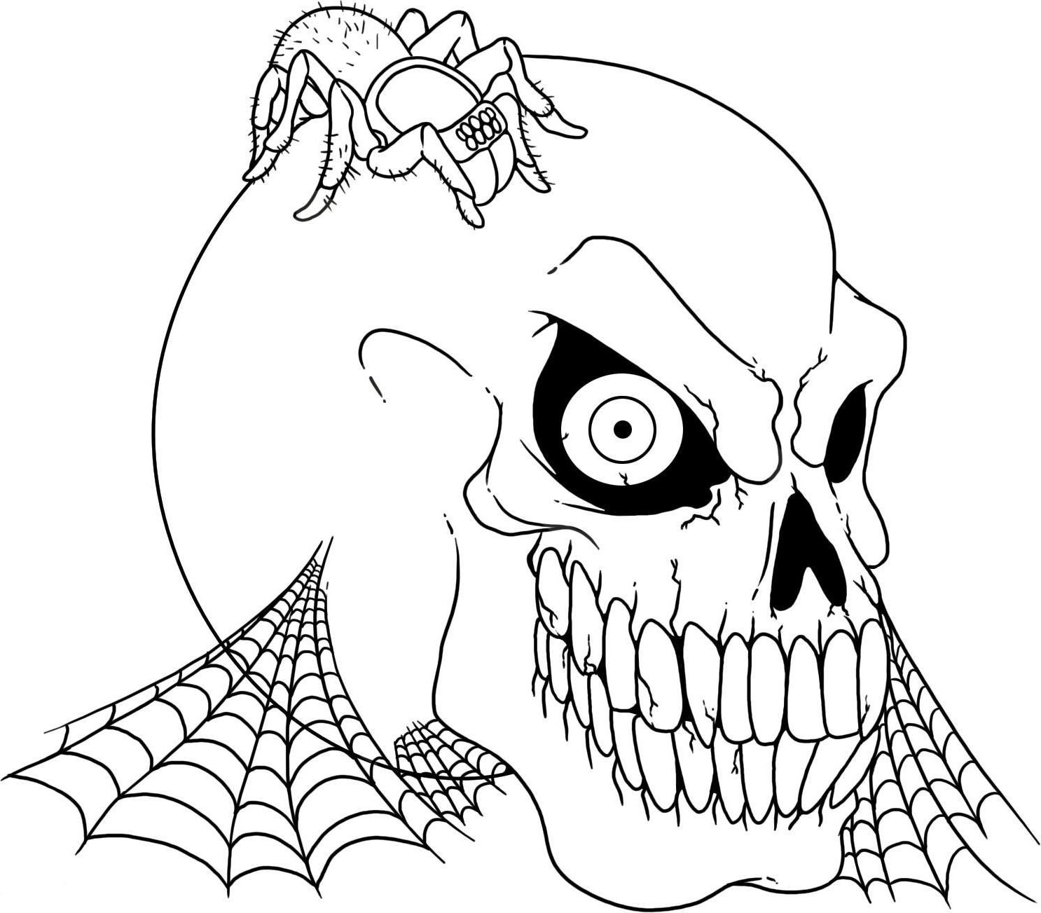 Skull Coloring Pages | Free download on ClipArtMag