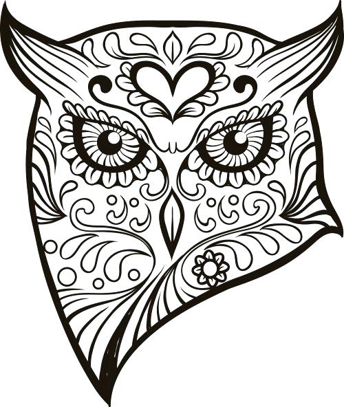 500x592 Skull Coloring Pages
