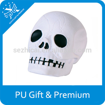 350x350 Hot Sale Pu Stress Skull Head Decorative Skull Head Mini Skull
