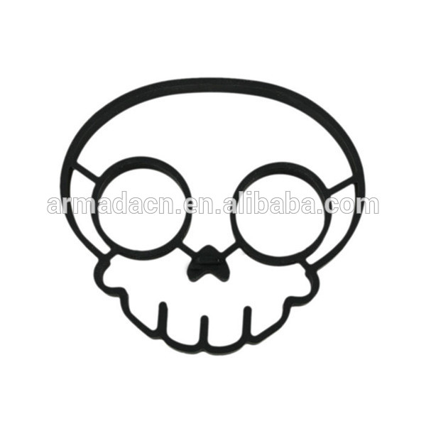 600x600 Skull Heads Shaped Egg Rings And Silicone Fried Egg Mold