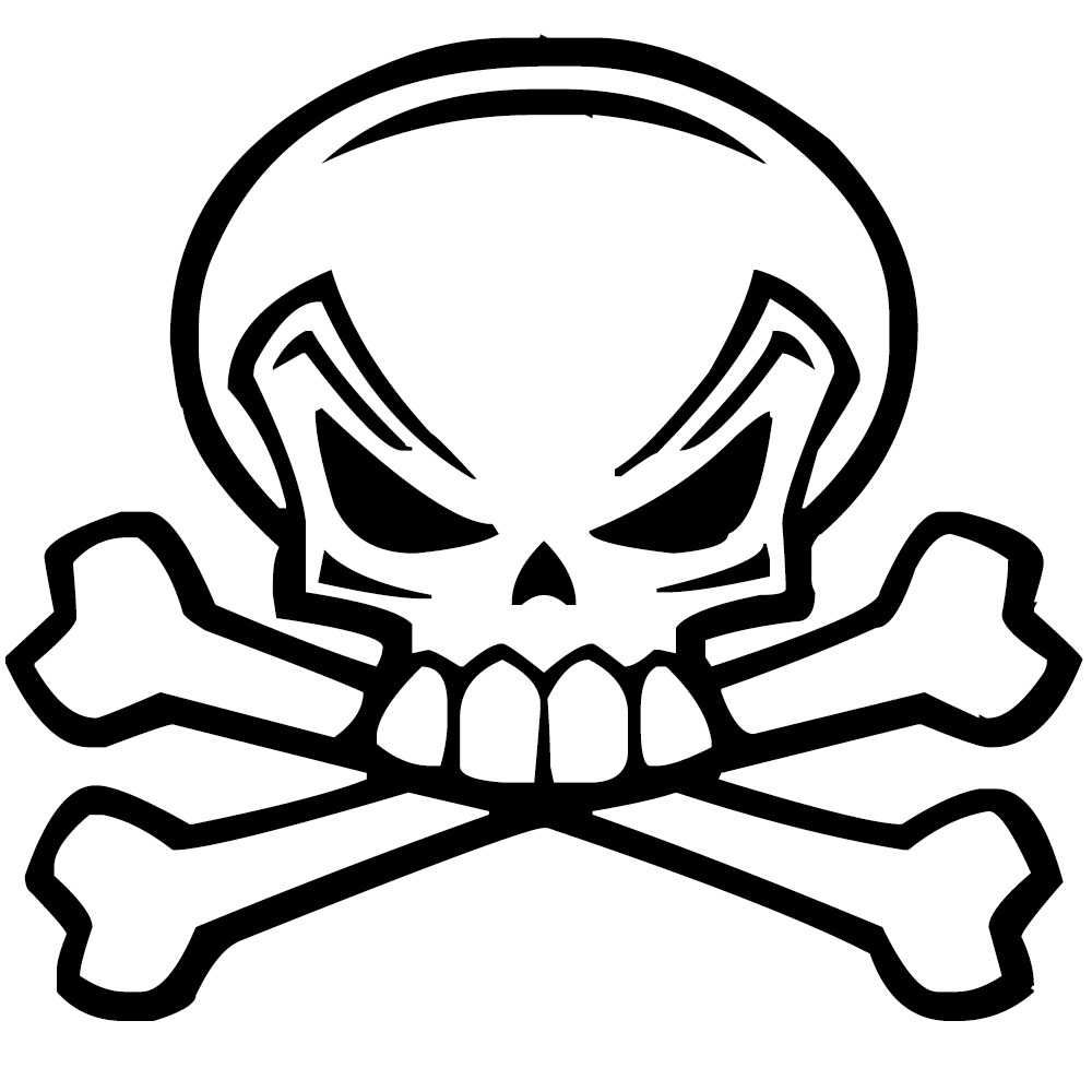1000x1000 Cartoon Skull And Crossbones Phillip Harnden Photography