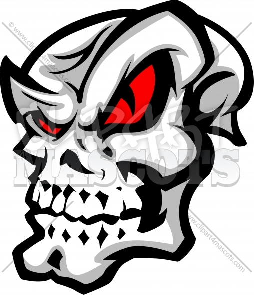 508x590 Skull Clipart Graphic Vector Cartoon