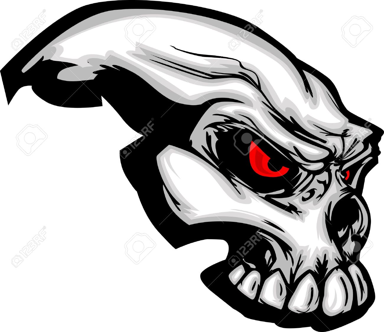 1300x1124 Skull With Cartoon Image Royalty Free Cliparts, Vectors, And Stock