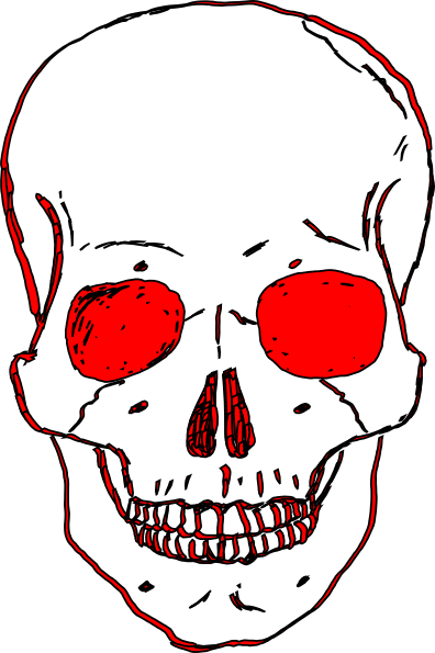 396x595 Red Skull Clip Art