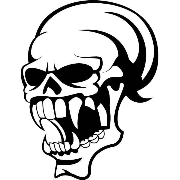 600x600 Skull Clip Art Illustration Vector Vector Free Download 2