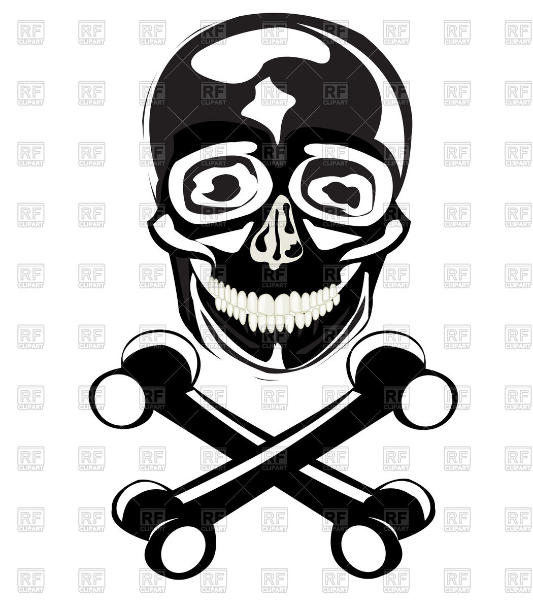 1050x1200 Skull With Crossbones Royalty Free Vector Clip Art Image